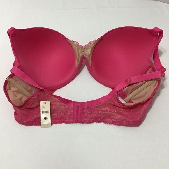 Cacique Pink Plunge Underwire Bra New With Tag Size 44C - Picture 3 of 9